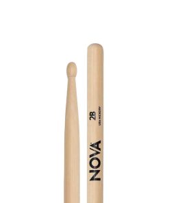Baqueta Vic Firth Nova Series Hickory 2B Ponta de Madeira