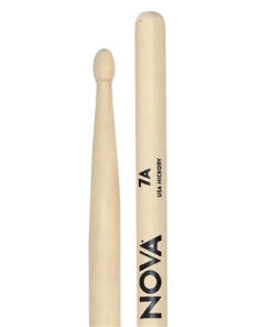 Baqueta Vic Firth Nova Series Hickory 7A Ponta de Madeira