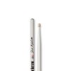 Baqueta Vic Firth SJD Signature Jack Dejohnette Hickory 5A Abacamento em Branco Ponta de Madeira