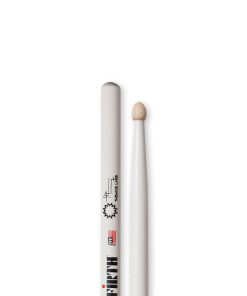 Baqueta Vic Firth STL Signature Thomas Lang Hickory 2B Acabamento em Branco Ponta de madeira
