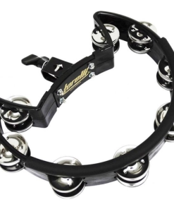 Pandeirola Meia Lua Torelli TP 323 PR Preta com Suporte para Clamp