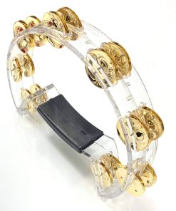 Pandeirola Torelli TP321 Meia Lua Cristal Platinelas Ouro