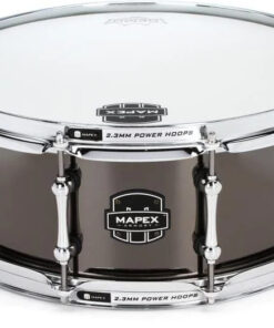 Caixa Mapex 14x5,5 Armory Tomahawk Casco em Black Chrome e Aros Powerhoop Triple Flange 2.3mm