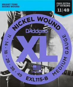 Corda D'Addario 011/049 para Guitarra com 1 Corda Extra