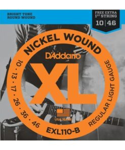 Corda D'Addario Aço 010/046 Guitarra com 1 Corda Extra