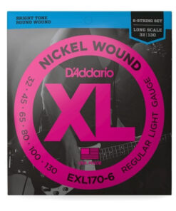Corda D'Addario 032-130 Nickel Wound Baixo 6 Cordas