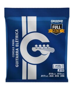 Corda Groove GFP2 010-046 Guitarra Full Pack 3 Cordas Extras