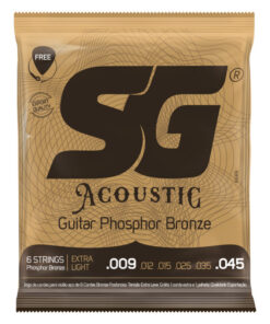 Corda SG 009-045 Phosphor Bronze Violão 6 Cordas Extra Light