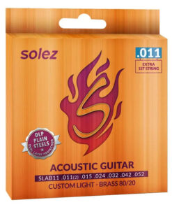 Corda Solez SLAB11 011-052 Violão Aço Bronze 80/20 Custom Light