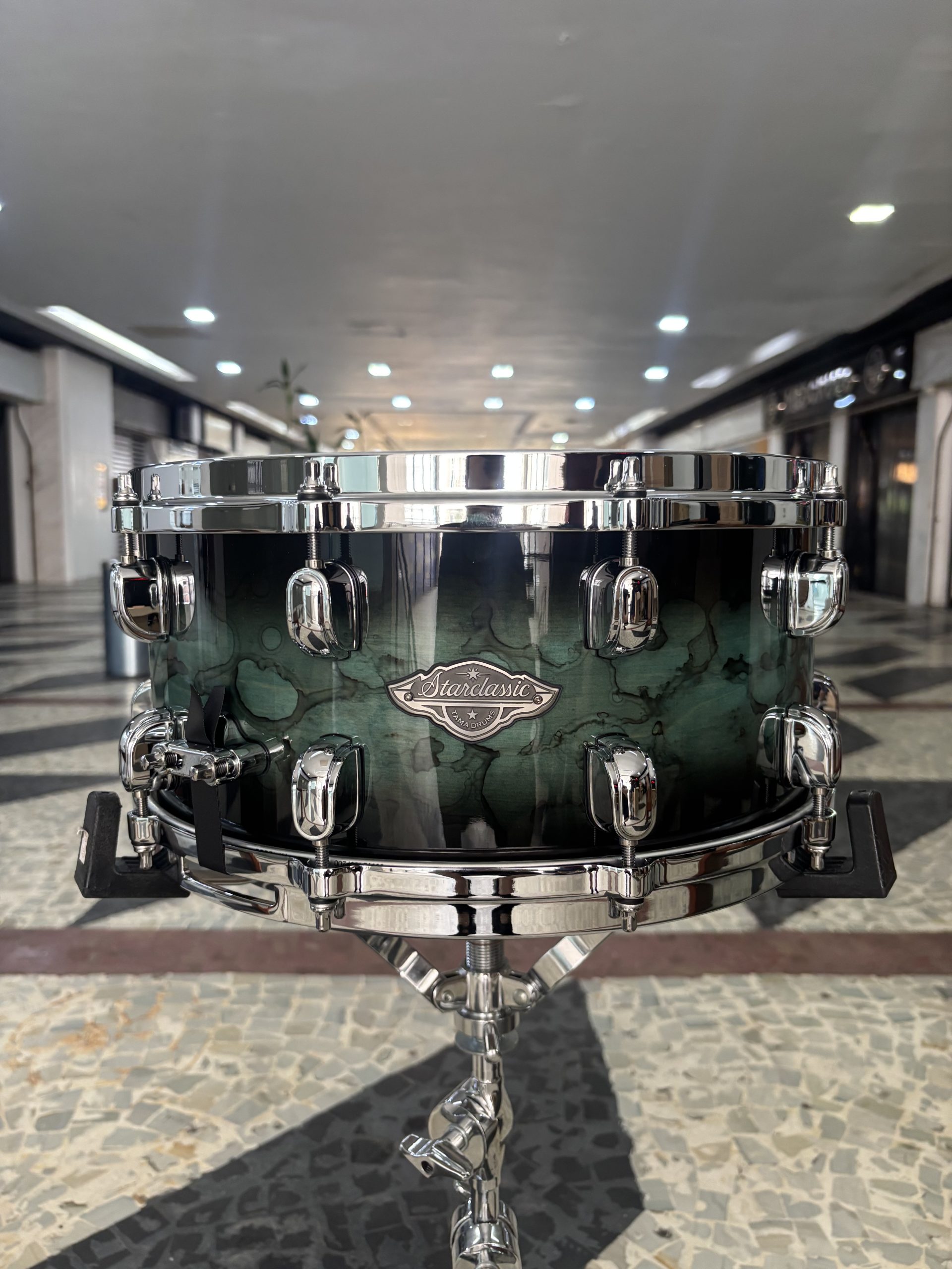 Caixa Tama Starclassic Performer Maple Birch Molten Steel Blue Burst 14x6,5" - Imagem 5