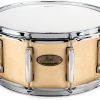 Caixa Pearl 14x6,5 Session Studio Select Gloss Natural Casco em Birch e Mogno Africano e 10 Afinações