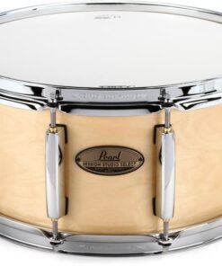 Caixa Pearl 14x6,5 Session Studio Select Gloss Natural Casco em Birch e Mogno Africano e 10 Afinações
