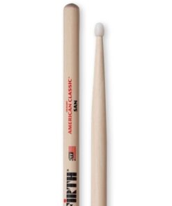 Baqueta Vic Firth American Classic Hickory 5AN Ponta de Nylon
