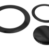 Kit Anel de Reforço Torelli TA 009 PR Preto para Proteger o Furo na Pele de Bumbo Kit com 3 unid.