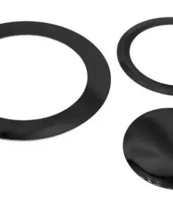 Kit Anel de Reforço Torelli TA 009 PR Preto para Proteger o Furo na Pele de Bumbo Kit com 3 unid.