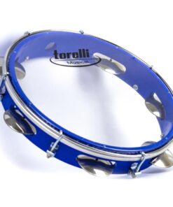 Pandeiro Torelli 10Pol. TP 348 AZ Azul com Pele Transparente