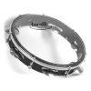 Pandeiro Torelli 10Pol. TP 348 PT Preto com Pele Transparente