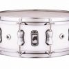 Caixa Mapex 14x5,5 Black Panther Venon Piano White Casco em Maple e Aros Powerhoop 2.3mm