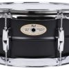 Caixa Pearl 14x5,5 Sensitone Steel Limited Matte Black Casco em Aço com Acabamento Preto Fosco