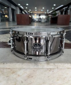 Caixa Mapex 14 x 5,5” Armory Tomahawk Casco em Black Chrome e Aros Powerhoop (Seminova)