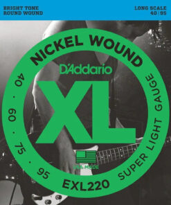 Corda D'Addario 040-095 Nickel Wound Baixo 4 Cordas