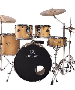 Bateria Acústica Michael Legacy DML422 Warm Silky Mustard Bumbo 22 com Ferragem