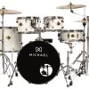Bateria Acústica Michael Legacy DML420 SSR Sparkle Silver com Ferragem