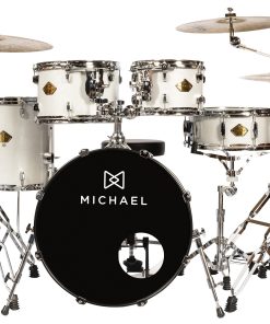 Bateria Acústica Michael Legacy DML420 SSR Sparkle Silver com Ferragem