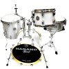 Bateria Acústica Nagano Beat Series Silver Sparkle Bumbo 16 Shell Pack