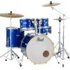 Bateria Acústica Pearl Export Series High Voltage Blue Bumbo 22 Shell Pack