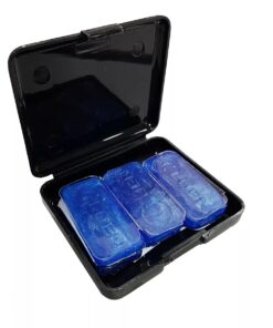 Gel Abafador Luen Dudu Portes Muff Colors cor Azul Kit com 6 unid.