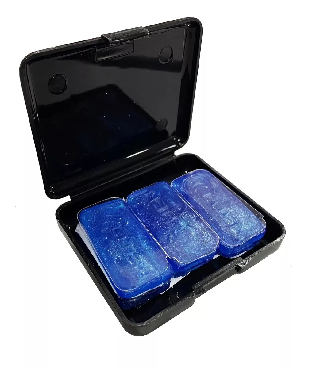 Gel Abafador Luen Dudu Portes Muff Colors cor Azul Kit com 6 unid.