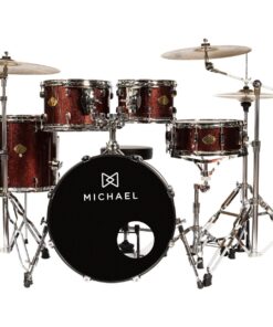 Bateria Acústica Michael Legacy DML420 Sparkle Wine Bumbo 20 com Ferragem