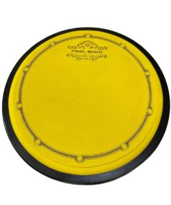 Pad de Estudo Feel Good Confort 12Pol. Amarelo com Base de Madeira e Borracha mais Macia