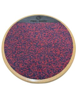 Pad de Estudo Feel Good Flex 12Pol. Vermelho com Base de Madeira e Borracha na parte Superior e Inferior