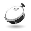 Tamborim com Esteira Torelli TTE 411PR 06Pol. Preto de Aço e com Suporte para Fixar em Clamps