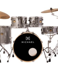 Bateria Acústica Michael Legacy Birch DMB520 Bright Grey Bumbo 20 Shell Pack