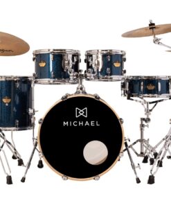 Bateria Acústica Michael Legacy Birch DMB522 Deep Blue Bumbo 22 Shell Pack