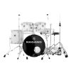 Bateria Acústica Nagano Garage Rock Series Modern White Bumbo 22 com Ferragem