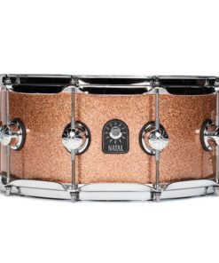 Caixa Natal 14x6,5 Café Racer Champagne Sparkle Casco em TulipWood e 10 Afinações