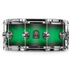 Caixa Natal 14x6,5 Café Racer Green Satin Fade Casco em TulipWood e 10 Afinações