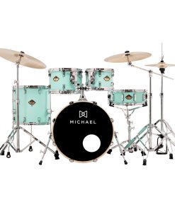 Bateria Acústica Michael Legacy Birch DMB520 Vintage Green Bumbo 20 Shell Pack