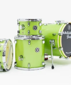 Bateria Acústica Nagano Beat Series Green Sparkle Bumbo 16 Shell Pack