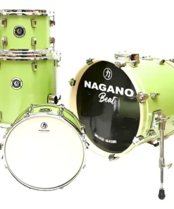 Alternative view of Bateria Acústica Nagano Beat Series Green Sparkle Bumbo 16 Shell Pack