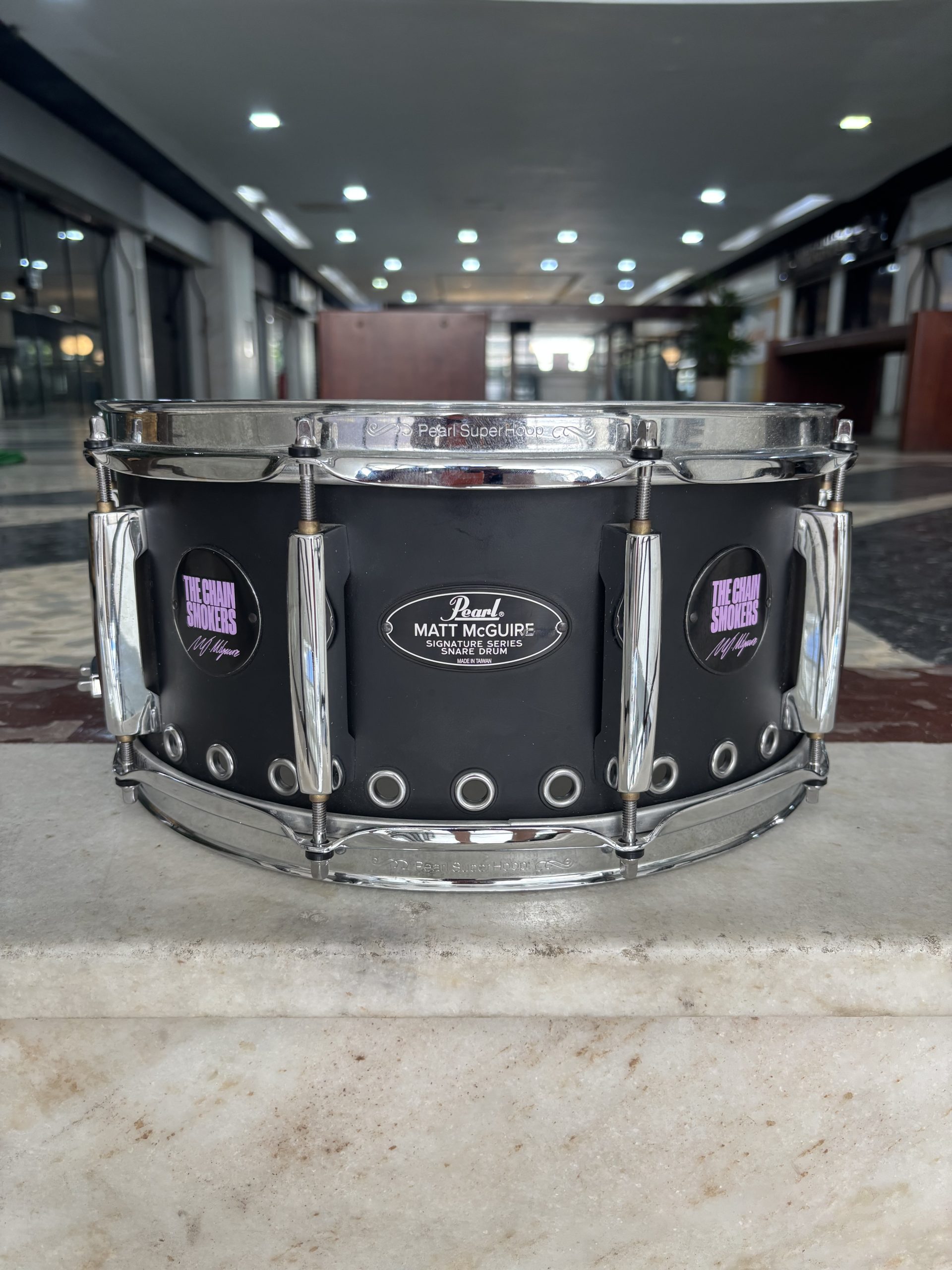 Caixa Pearl Signaure Matt Mcguire Steel 14 x 6,5” (Semi Nova)
