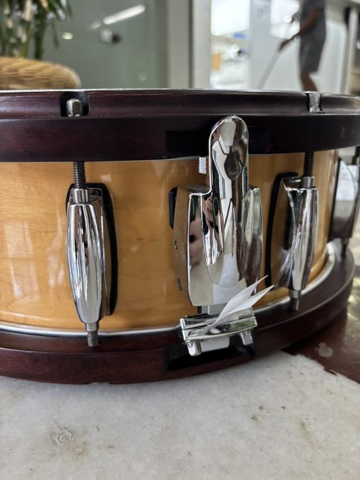 Caixa Gretsch Full Range Maple Wood Hoop Natural Gloss 14 x 5,5” com Aros de Madeira (Semi Nova) - Imagem 2