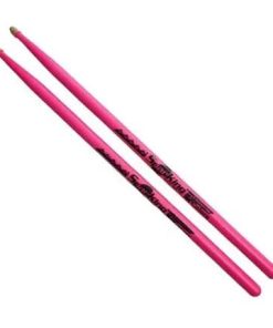 Baqueta Spanking Colors Marfim 5A Rosa Fluorescente Ponta de Madeira