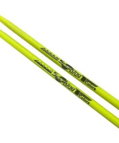 Baqueta Spanking Colors Marfim 5A Amarelo Fluorescente Ponta de Madeira