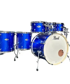 Bateria Pearl Export EXX High Voltage Blue 22" 8" 10" 12" 14" 16" + Caixa 14x5,5" Shell Pack