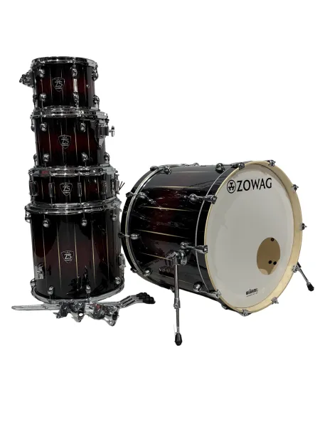 Bateria Zowag Z5 Birch Black List Red (Shell Pack) - Imagem 4